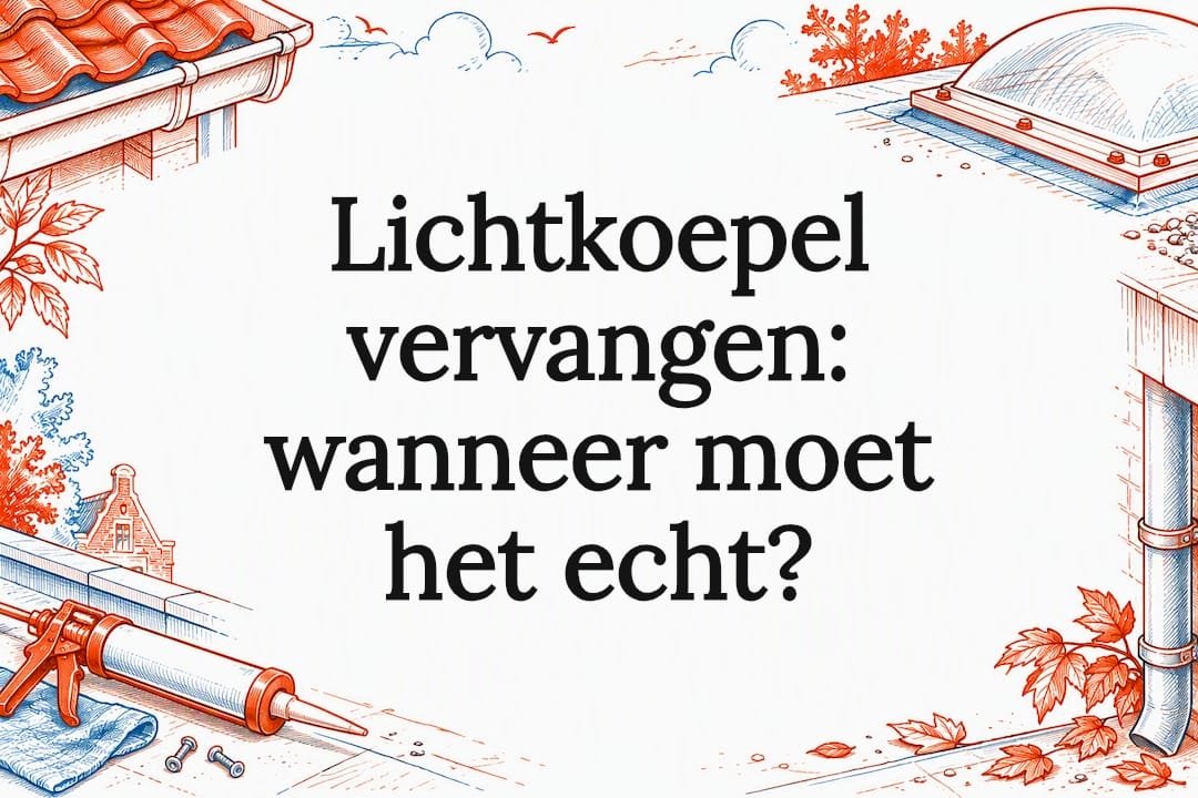 Decoratieve titelplaat van lichtkoepel vervangen