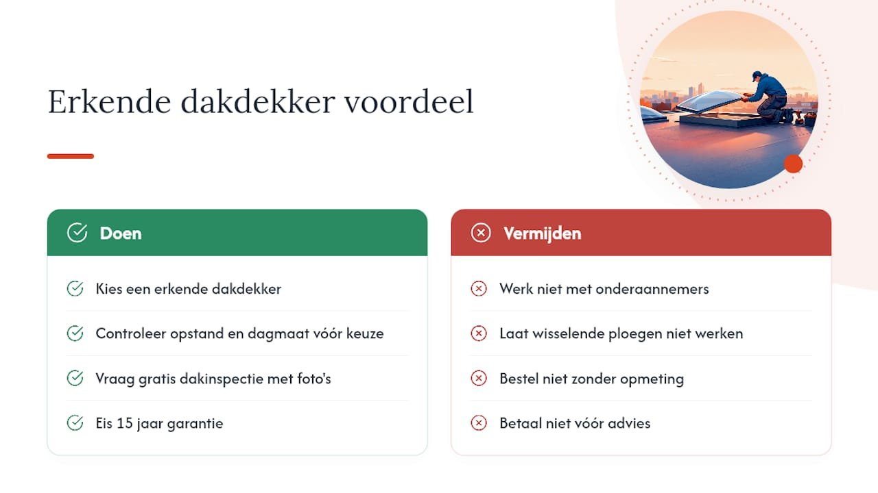 Waarom een erkende dakdekker het verschil maakt — overview diagram