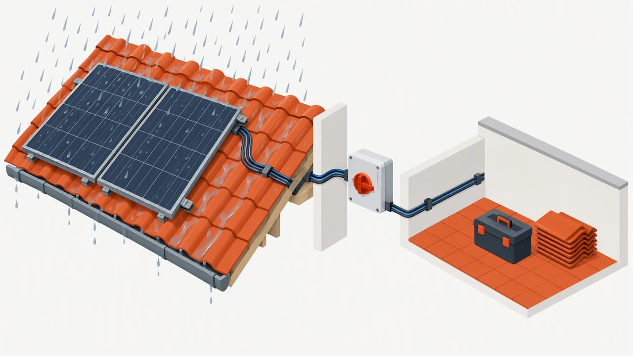 Veilig zonnepanelen uitschakelen tijdens dakwerk