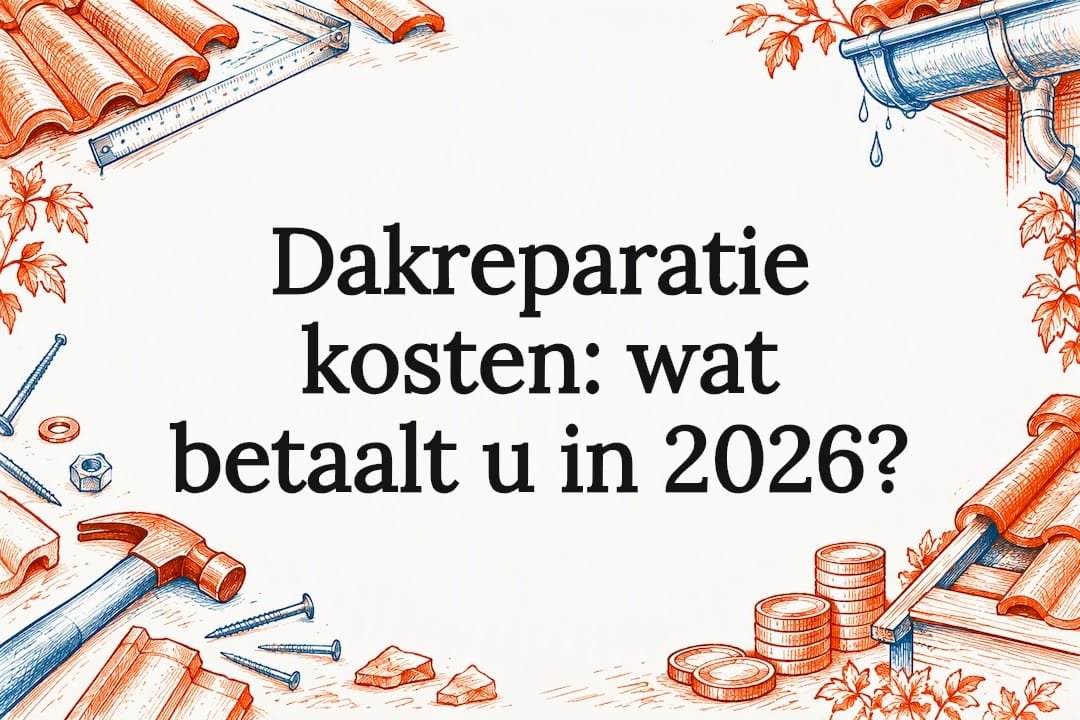 Titelkaart voor de kosten van dakreparatie