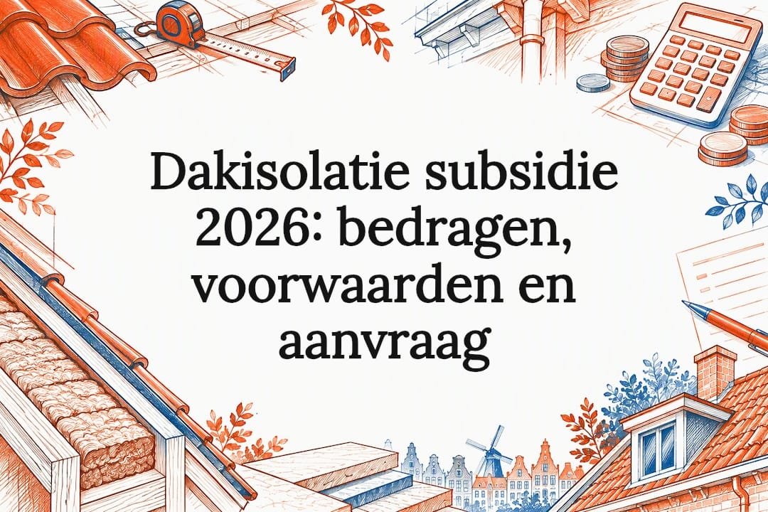 Titelkaart over de subsidie voor dakisolatie in 2026