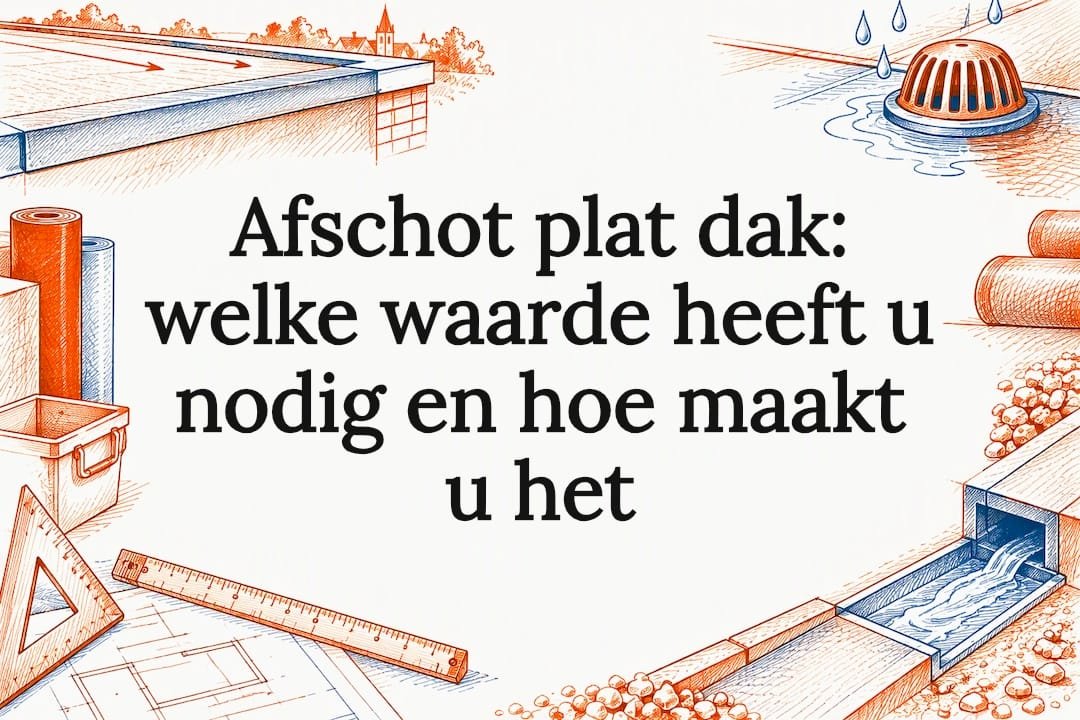 Decoratieve titelkaart met plat dak