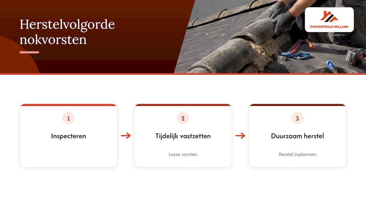 Persoonlijk perspectief: onderhoud van nokvorsten in de praktijk — overview diagram